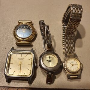 10/$20 Lot Of 4 Men & Women's Watches As-is For Parts Or Repair